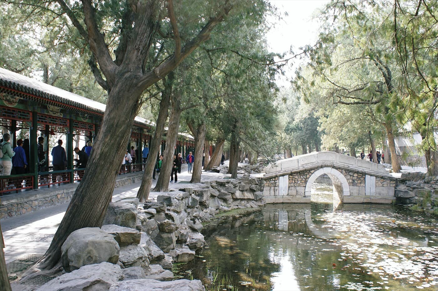 The Long Corridor turns a walk beside the lake into a moving painted gallery.