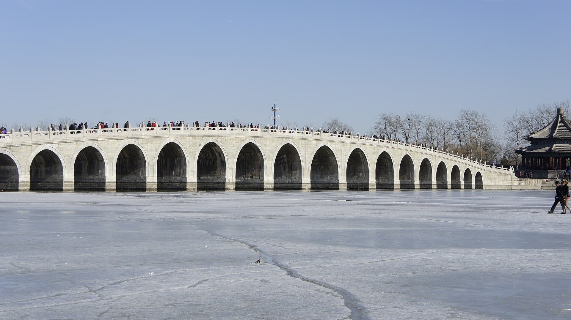 The Seventeen-Arch Bridge is one of the Summer Palace's most cinematic lake compositions.