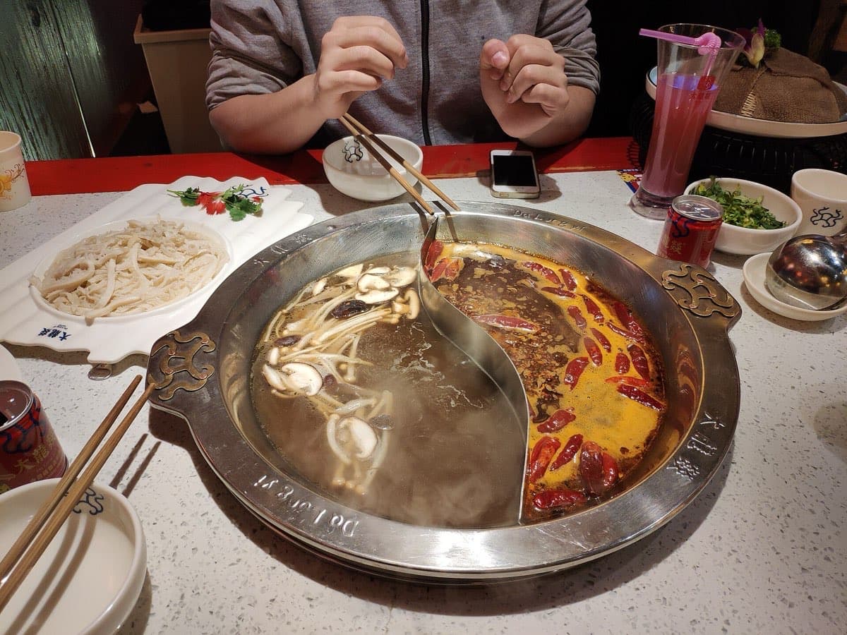 Winter weather makes Chengdu hotpot feel less like a meal and more like a strategy.