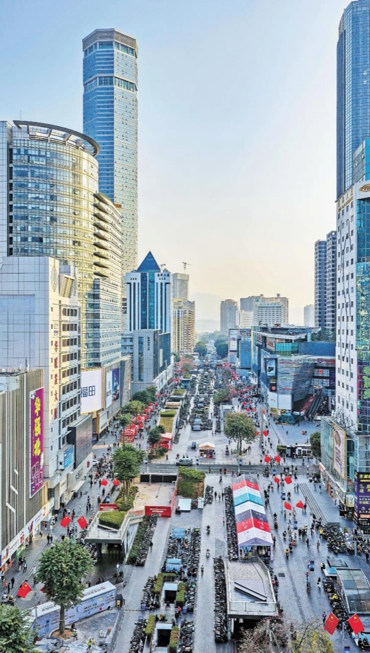 Huaqiangbei's value is the density of electronics markets, suppliers, sellers, and buyers.