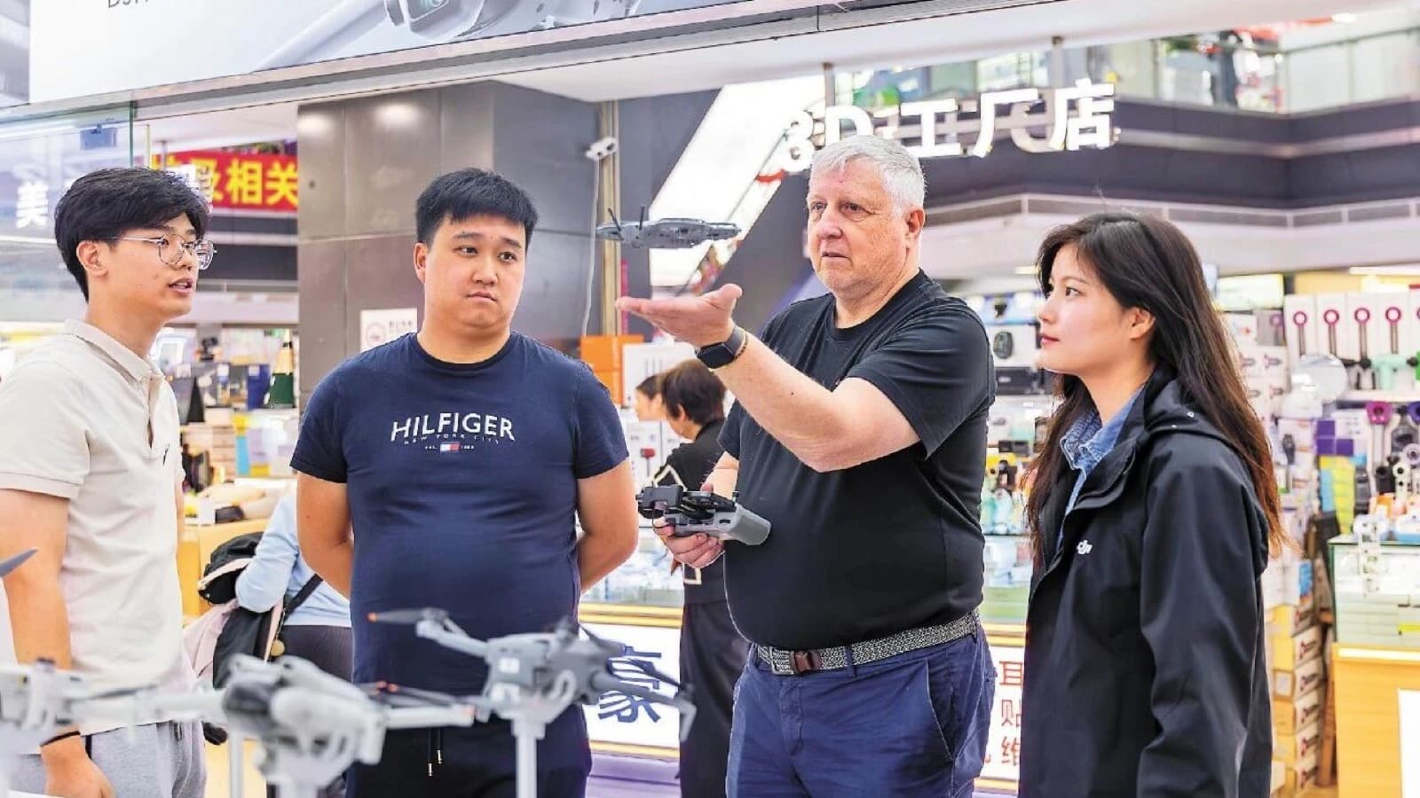 Drones also connect back to Shenzhen's hardware markets and product-demo culture.