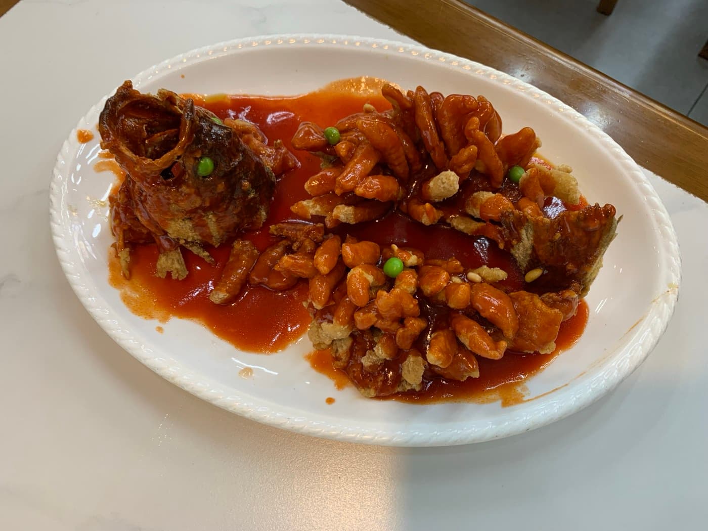Songshu Guiyu is famous because it is engineered to be seen before it is eaten.