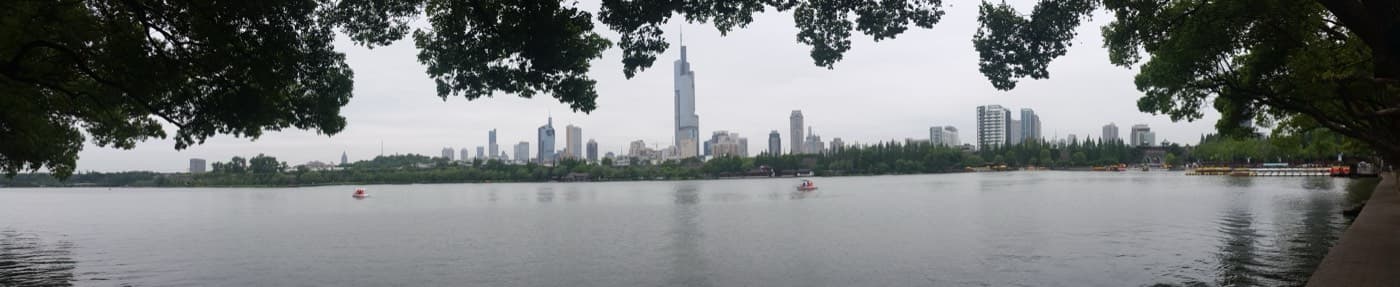 Nanjing has distances, water, hills, and scenic zones; not every nice-looking map route is a pleasant walk.